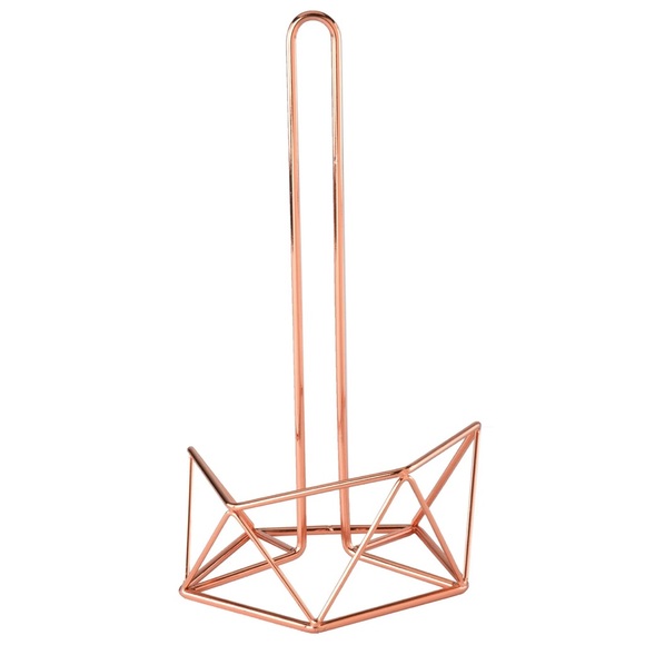 Elle Decor Rose Gold Paper Towel Holder - Picture 2 of 3